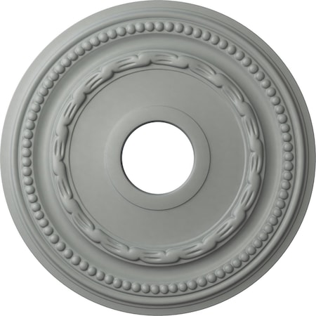 Ekena Millwork Federal Ceiling Medallion (Fits Canopies up to 8 1/2"), 15 3/8"OD x 3 5/8"ID x 1"P, Primed White CM15FE